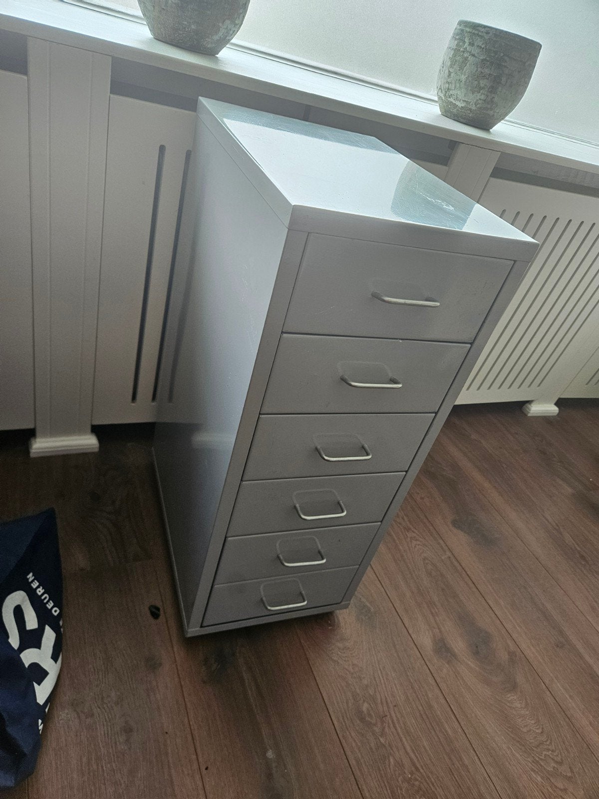Metalen ladekast met 6 lades – compact en stevig, Huis en Inrichting, Kasten | Ladekasten, Ophalen, Minder dan 50 cm, Gebruikt