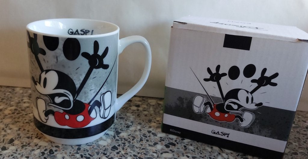 Mickey Mouse I am Beker Mok Gasp! Incl Doos, Huis en Inrichting, Overige merken, Nieuw, Overige stijlen, Aardewerk