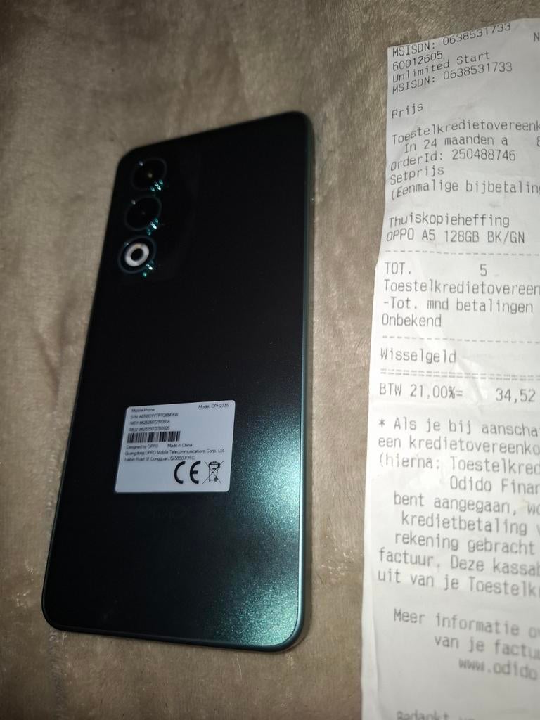 OPPO A5 5G, Ophalen of Verzenden, Zo goed als nieuw