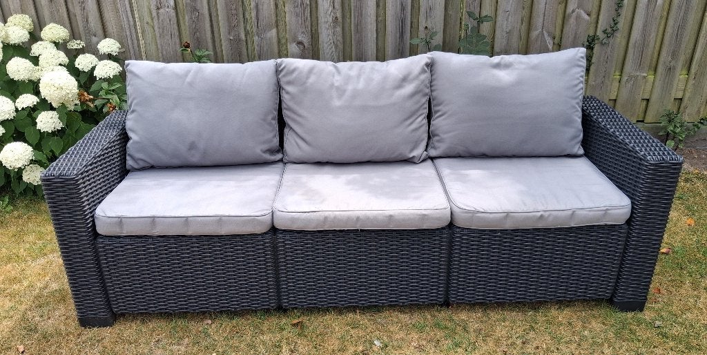 Tuinmeubelen, Tuin en Terras, Ophalen, Kunststof, 3 zitplaatsen, Zo goed als nieuw