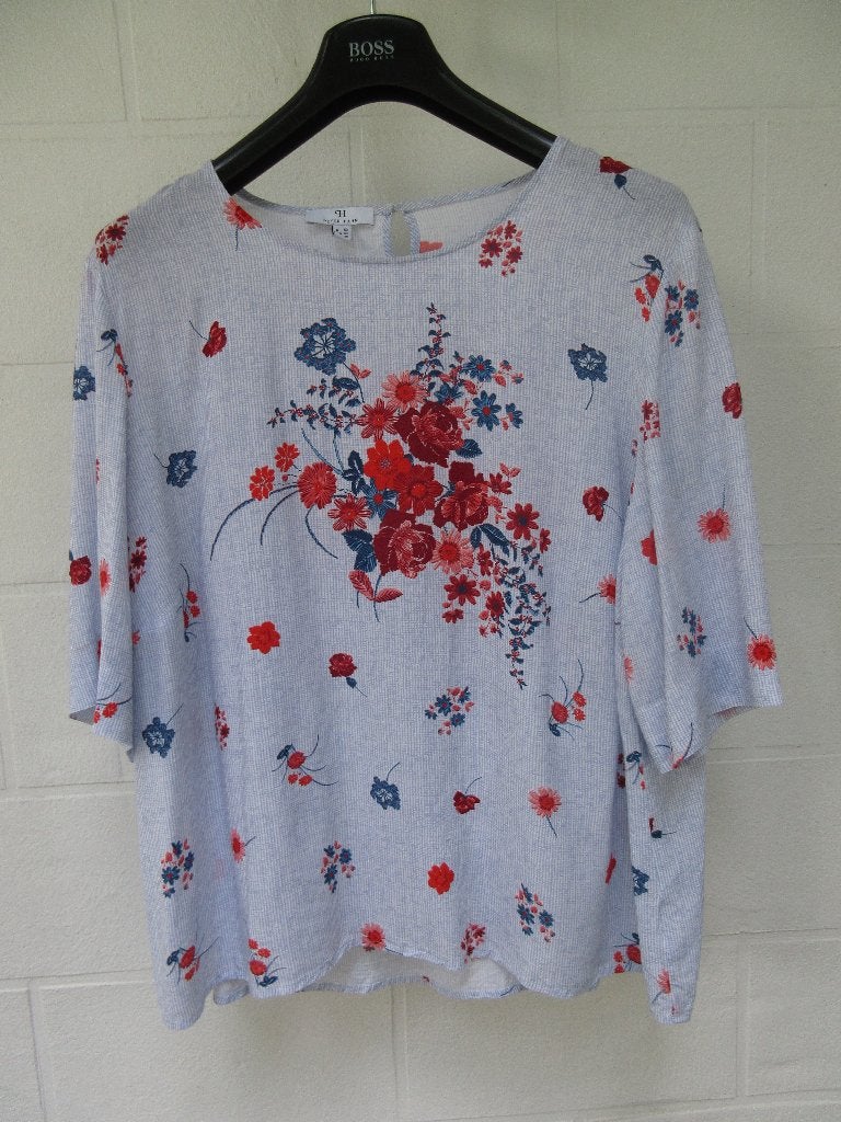 KLEURRIJKE DAMESBLOUSE, maat 52, Kleding | Dames, Grote Maten, Overige kleuren, Blouse of Tuniek, Ophalen of Verzenden, Zo goed als nieuw