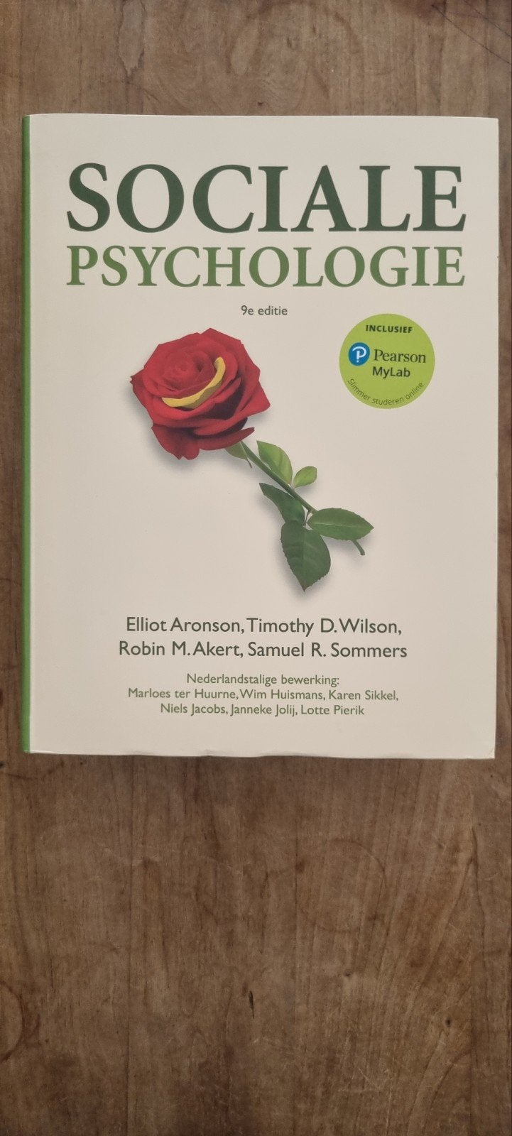 Sociale Psychologie 9e editie - Aronson, Wilson, Akert, Somm, Ophalen of Verzenden, Zo goed als nieuw, Sociale psychologie