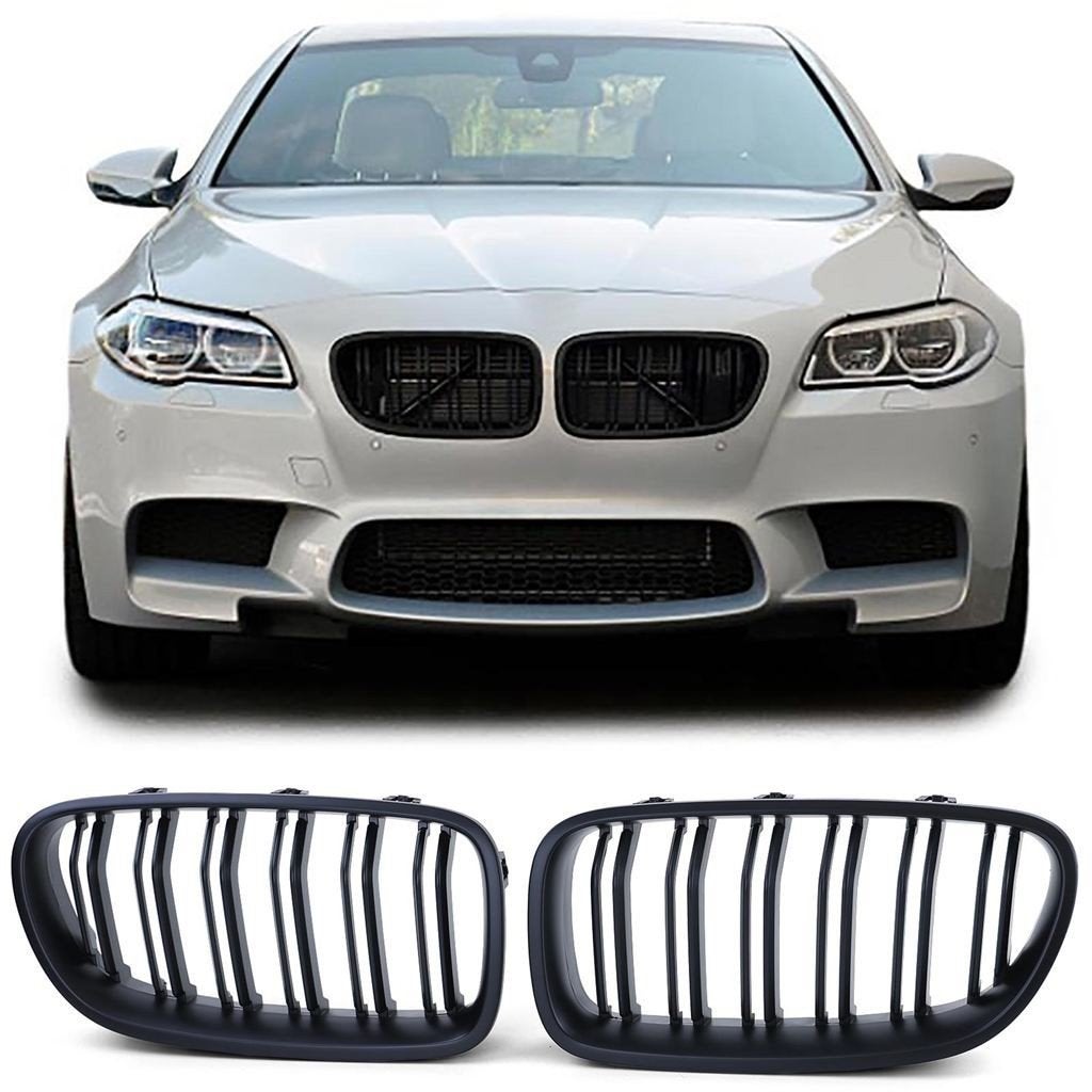 Grill Nieren Voor Bmw 5-serie F10 F11 Mat Zwart Dubbele M5 S, Verzenden, Automotive Parts, A.parts@hotmail.nl, Trasmolenlaan 12 3447 GZ Woerden