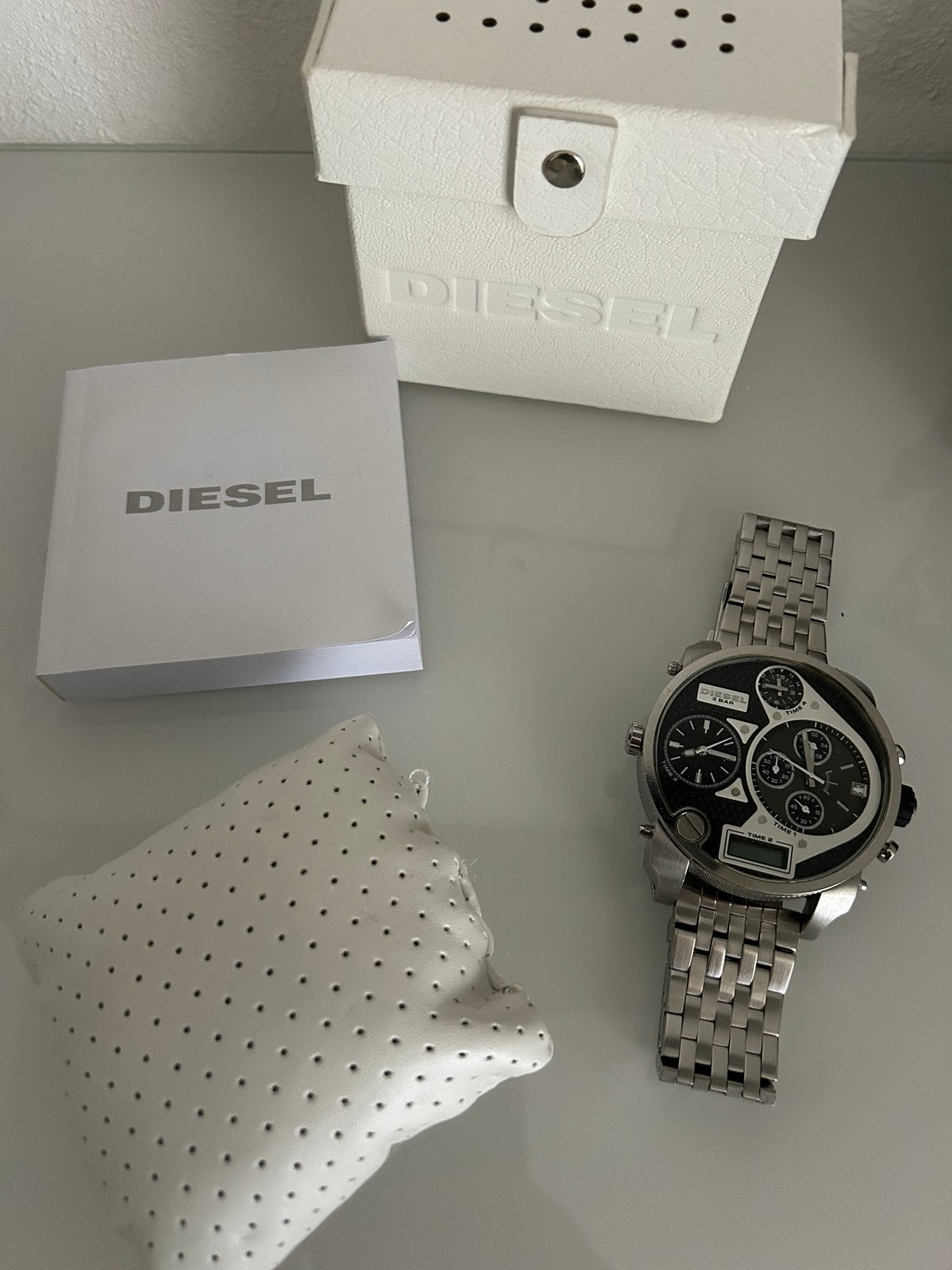 Meerdere Diesel Big Daddy Herenhorloges - Zo goed als nieuw., Overige merken, Staal, Staal, Polshorloge