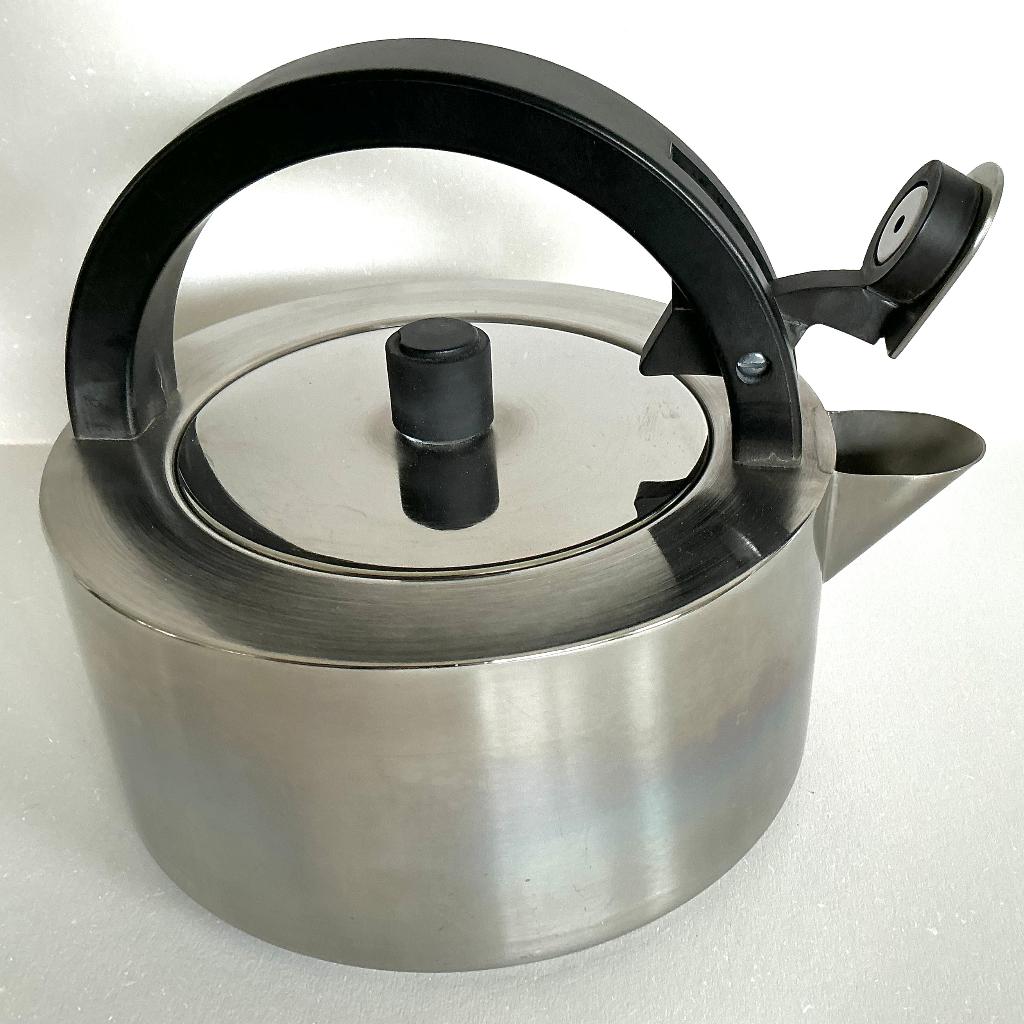Vintage Zack waterketel / fluitketel, 1 tot 2 liter, Ophalen of Verzenden, Gebruikt, Rvs