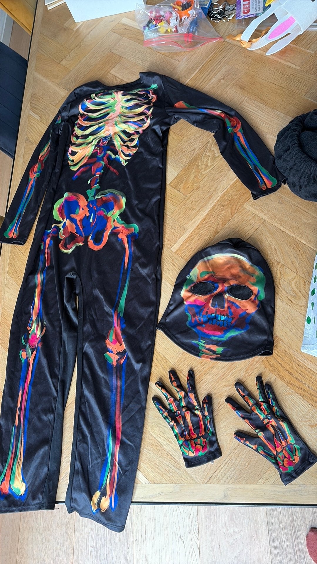 Verkleedkleding Halloween Spin Skelet Captain Amerika, Ophalen of Verzenden, Zo goed als nieuw, Jongen of Meisje