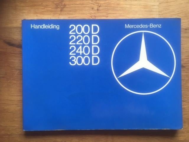 Handleiding/Instructie Mercedes  W123  200D t/m 300D 1976 NL, Ophalen of Verzenden