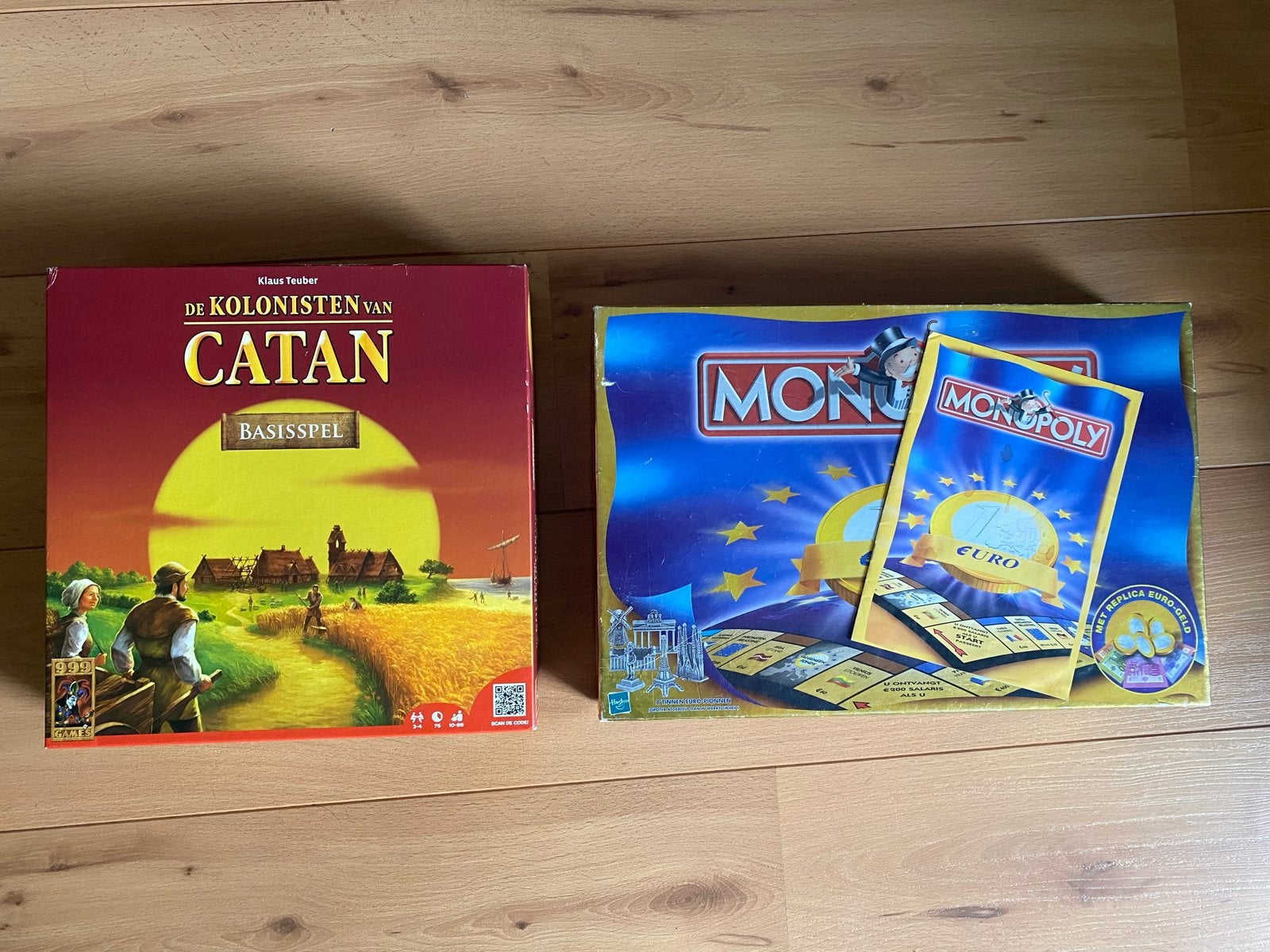 Catan Basisspel & Monopoly Euro Editie Bordspellen, Hobby en Vrije tijd, Gezelschapsspellen | Bordspellen, Drie of vier spelers