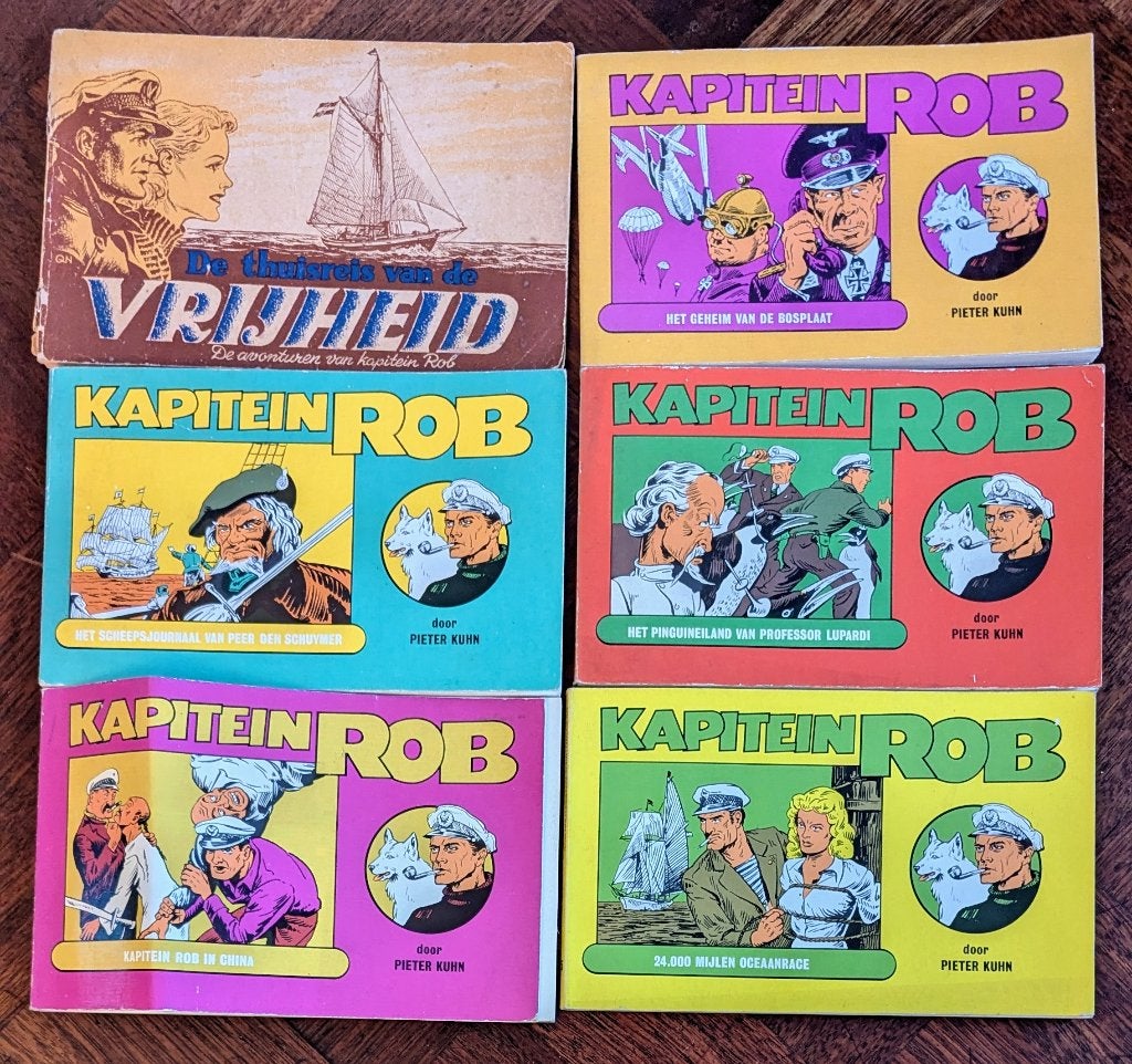 Stripboeken Kapitein Rob, Gelezen, Ophalen of Verzenden, Meerdere stripboeken, Pieter Kuhn