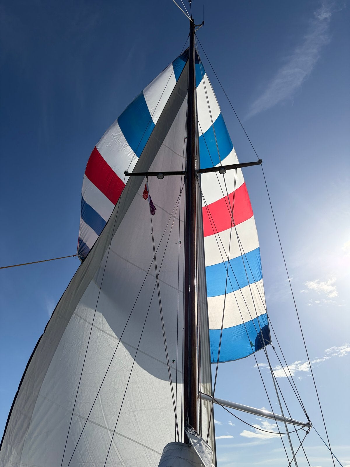 Spinnaker. 7m5 zijlijk 4.5m onderlijk (J22), Watersport en Boten, Zeilen en Zeiltoebehoren, 6 meter of meer, Gebruikt, Spinnaker
