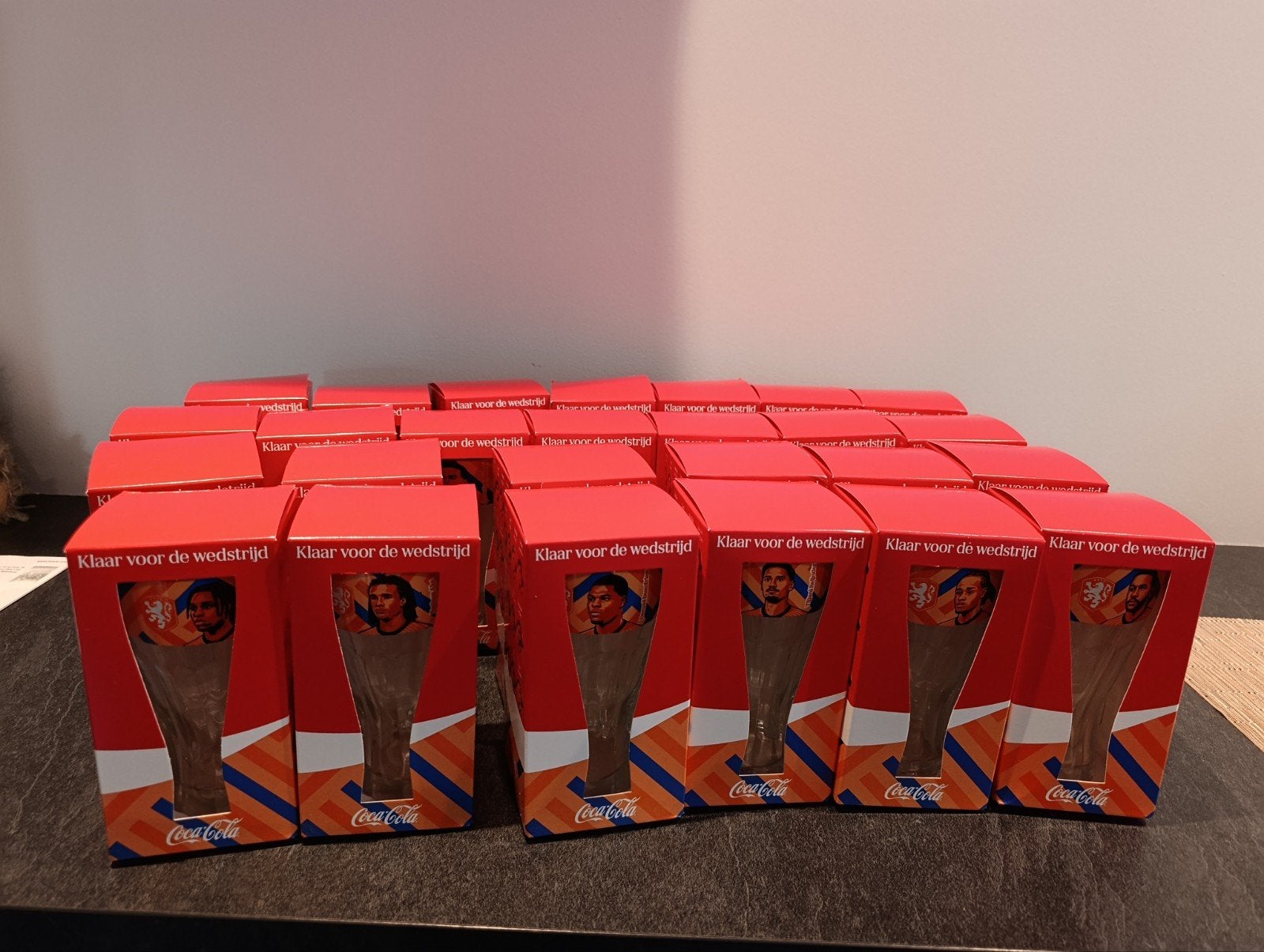 26 Coca Cola wk glazen., Verzamelen, Glas en Borrelglaasjes, Ophalen, Nieuw, Frisdrankglas