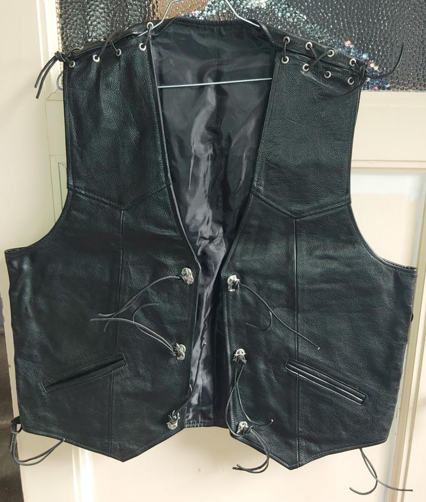 vest vesten lederen vest, Kleding | Heren, Ophalen of Verzenden, Nieuw, Zwart