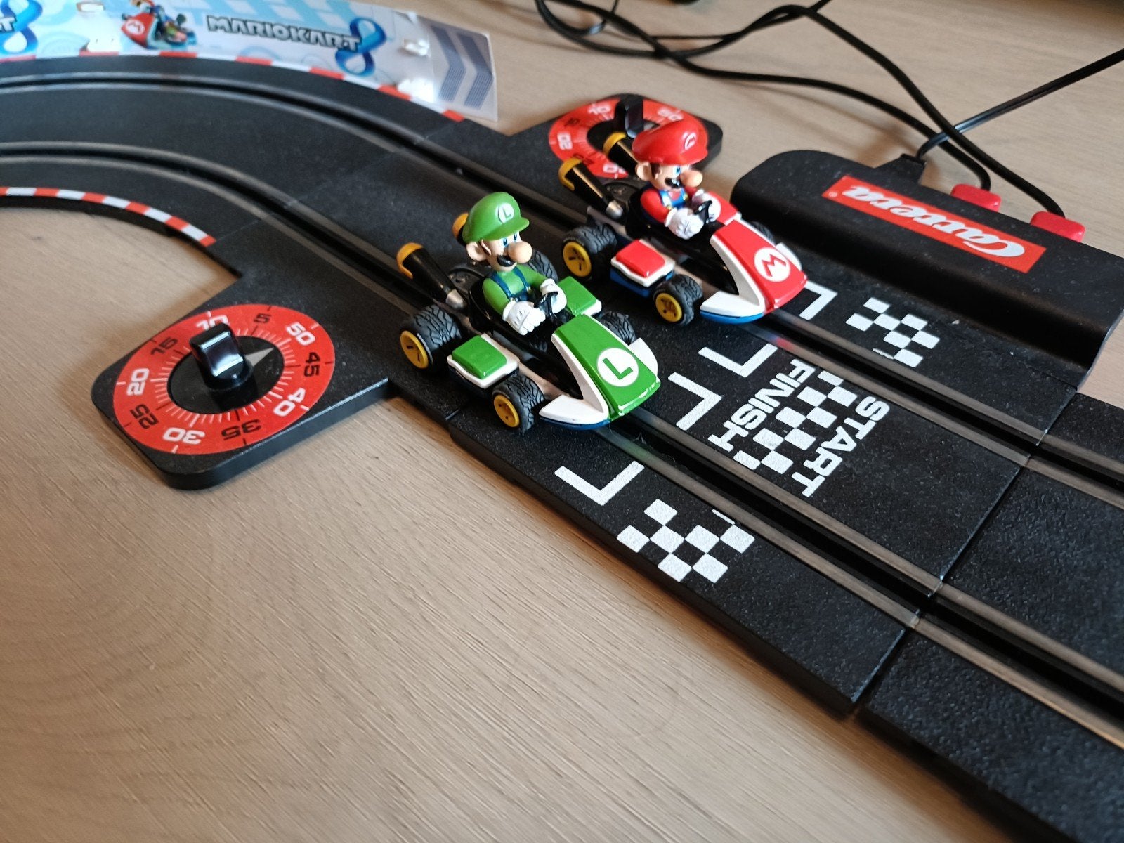 Carrera Mario Kart 8 Racebaan met Looping, Racebaan, Carrera, Ophalen of Verzenden, Zo goed als nieuw