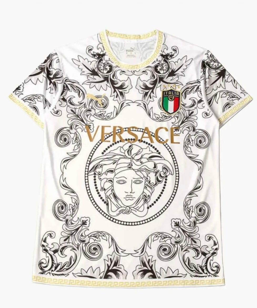 Italie X Versace editie (Maat en bedrukking naar keuze), Maat 38/40 (M), Zwart, Ophalen of Verzenden, Zo goed als nieuw