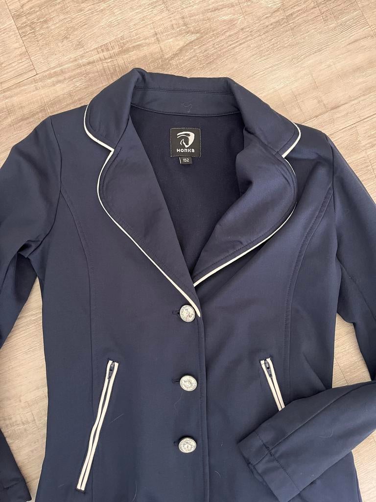Wedstrijdjasje kort model, zeer netjes donker blauw, Dieren en Toebehoren, Ophalen of Verzenden, Zo goed als nieuw