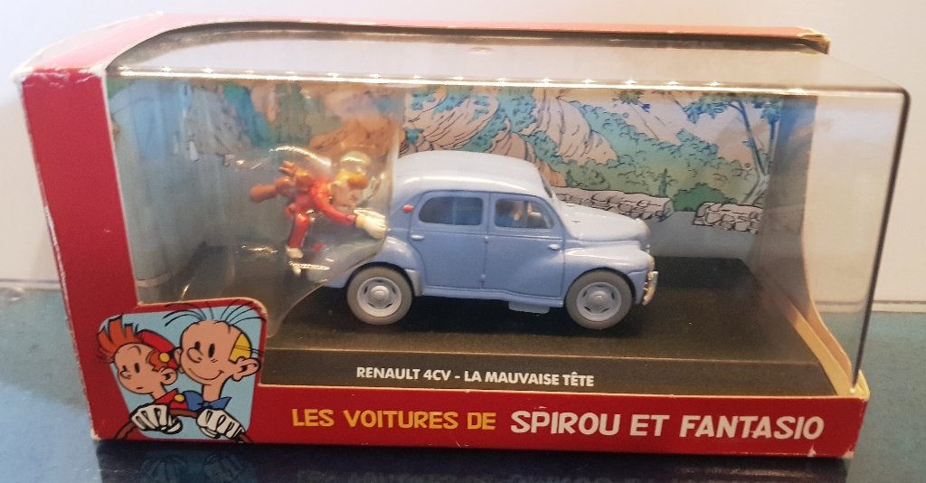Robbedoes en Kwabbernoot "Renault 4CV - La Maivaise Tète"», Verzamelen, Verzenden, Guust of Robbedoes, Nieuw, Beeldje of Figuurtje