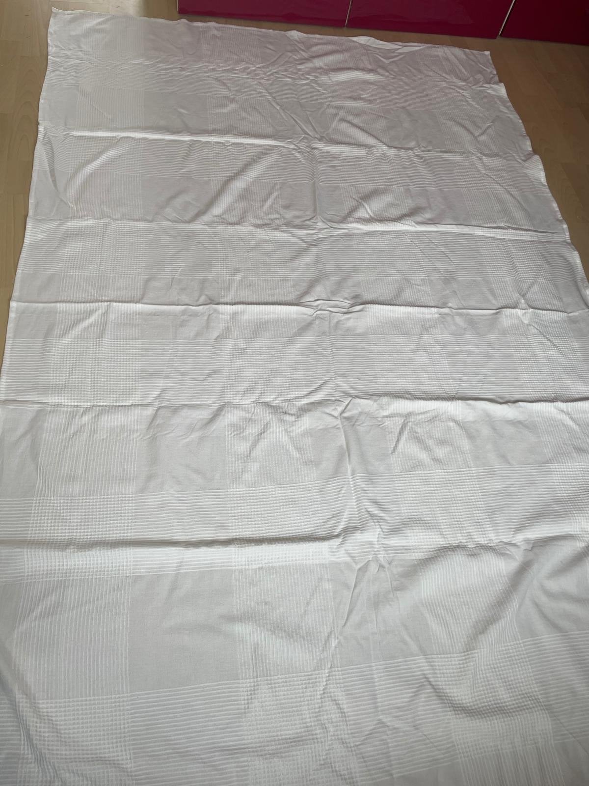 Nieuw Katoenen Eenpersoons Bedsprei 250x150 cm, Eenpersoons, Wit, Katoen, Nieuw