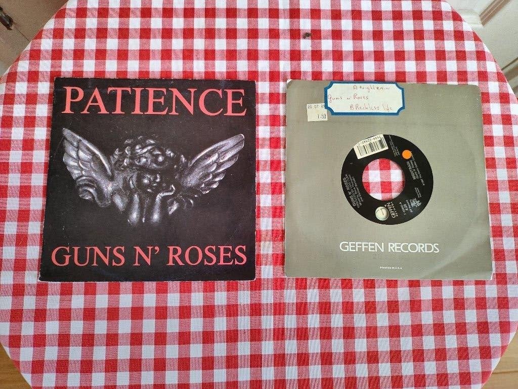 Guns n' Roses Patience en Nighttrain 7 inch, Gebruikt, 7 inch, Single, Ophalen of Verzenden