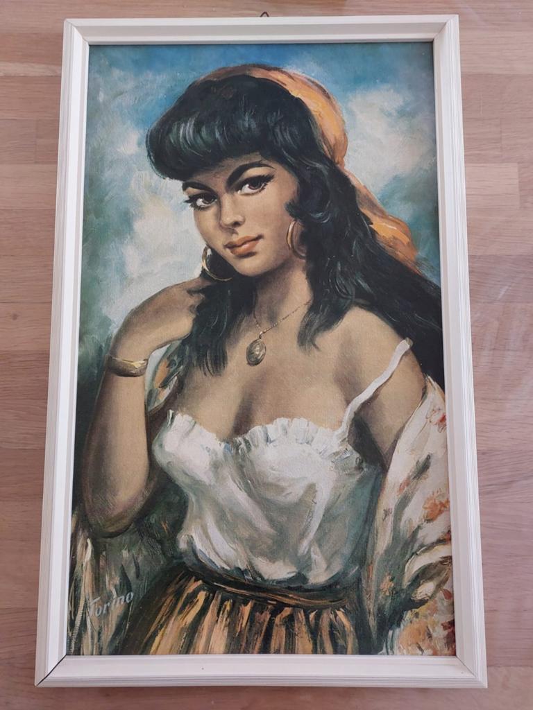Vintage schilderij “Torino”, Antiek en Kunst, Ophalen