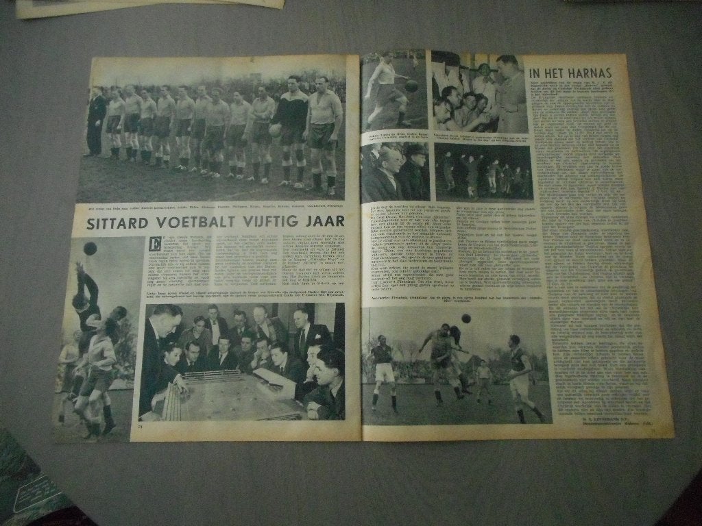 Voetbal. Sittard. Vijftig jaar. 1952., Verzamelen, Ophalen of Verzenden, 1940 tot 1960, Nederland, Knipsel(s)