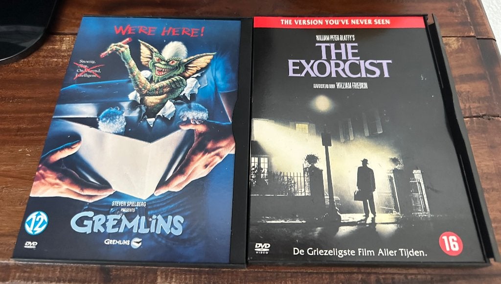 gremlins dvd en the exorcist dvd, Ophalen, Nederlands, Zo goed als nieuw, Horror-komedie
