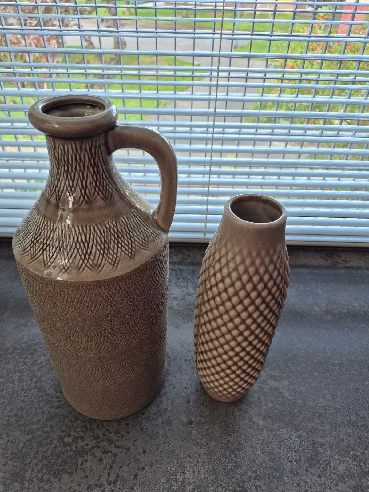 duo vazen set, Ophalen