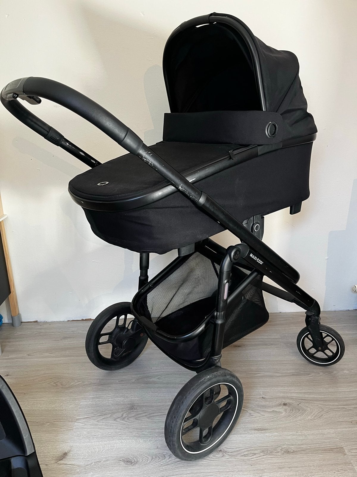 Maxi Cosi Plaza Plus complete set met reiswieg en autostoel, Autogordel of Isofix, Gebruikt, Ophalen of Verzenden, 0 t/m 13 kg