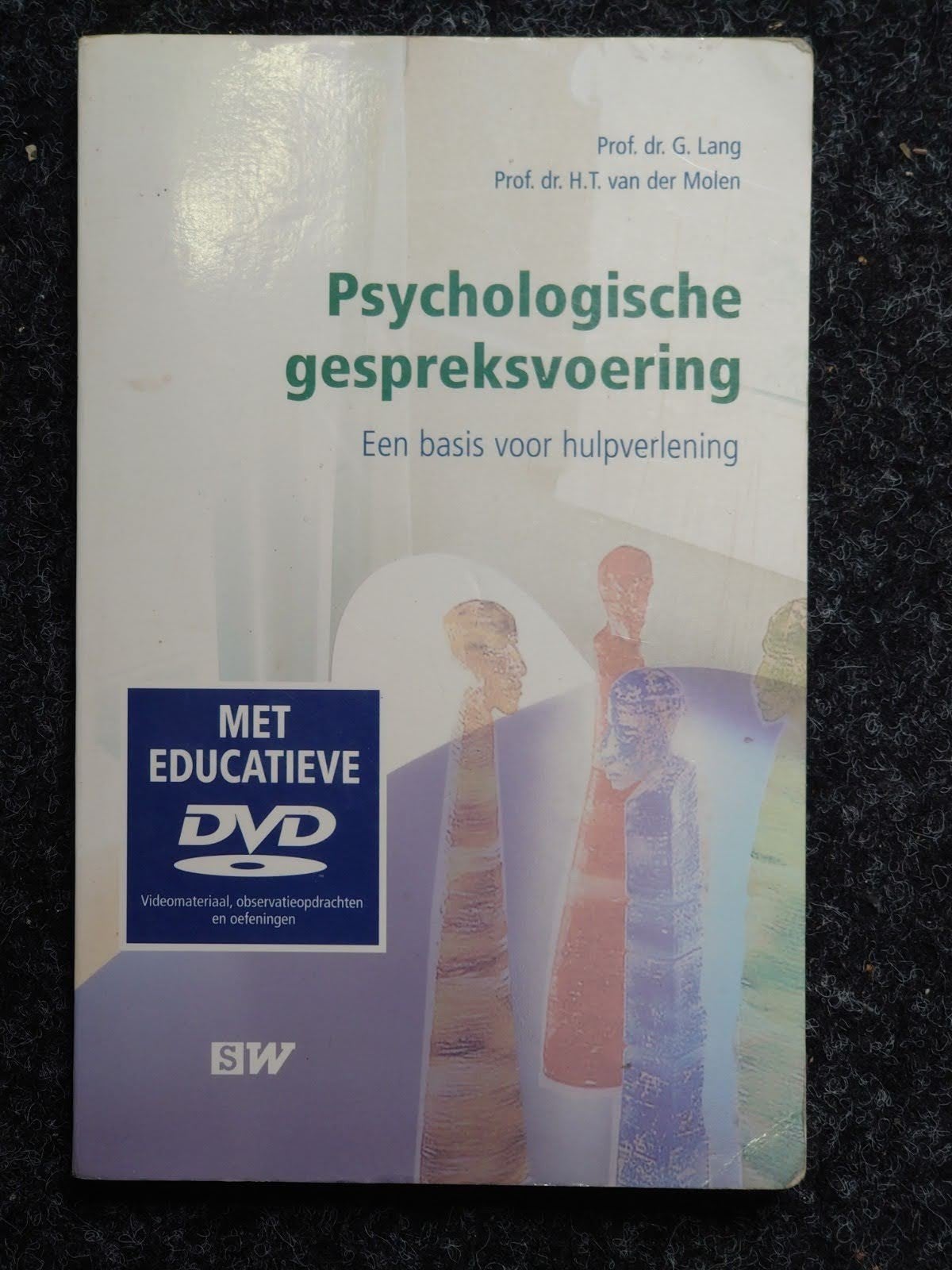 Psychologische gespreksvoering - Lang & van der Molen, Gelezen, Gamma, G. Lang & H.T. van der Molen, HBO