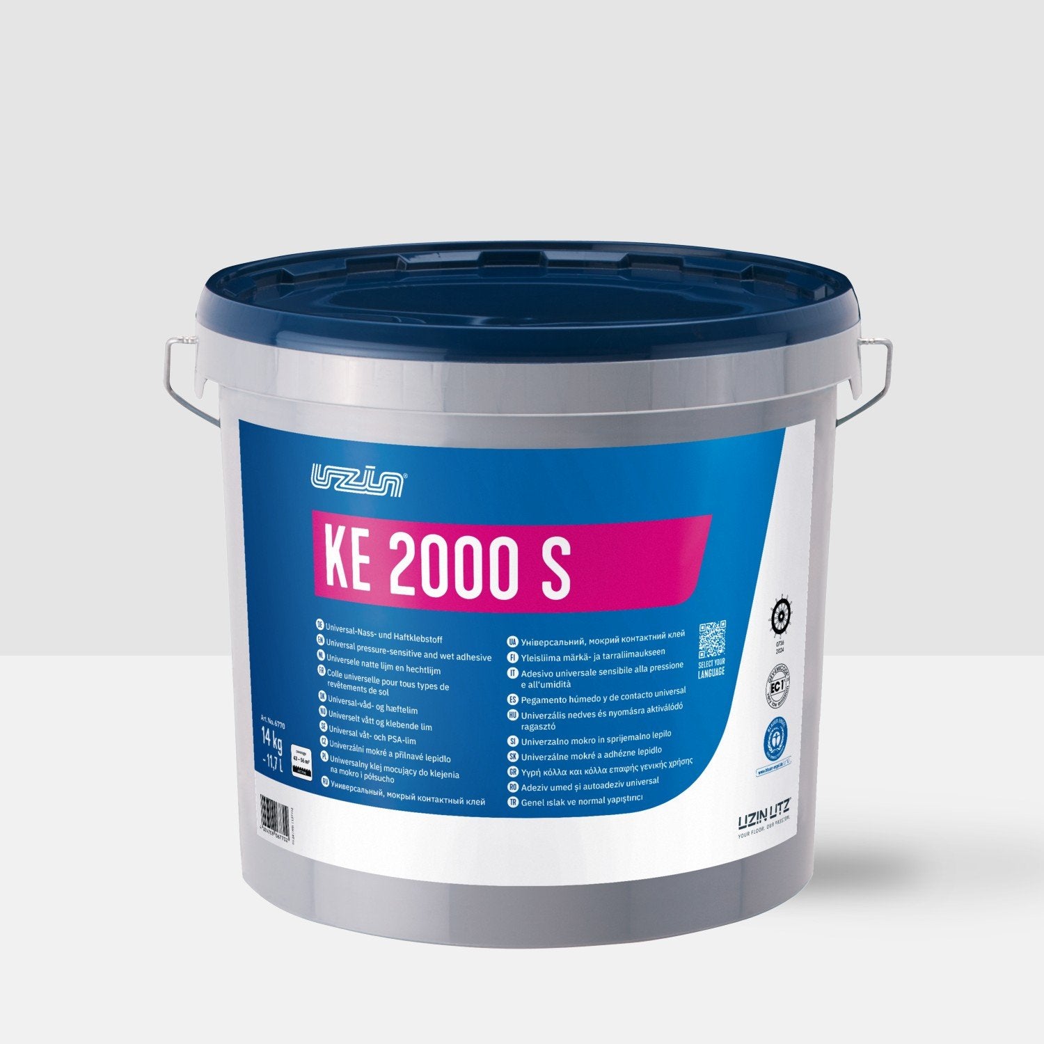 Uzin KE 2000 S PVC Lijm - Universele Natte en Contactlijm, Huis en Inrichting, Ophalen, Nieuw, 50 tot 75 m², Overige typen