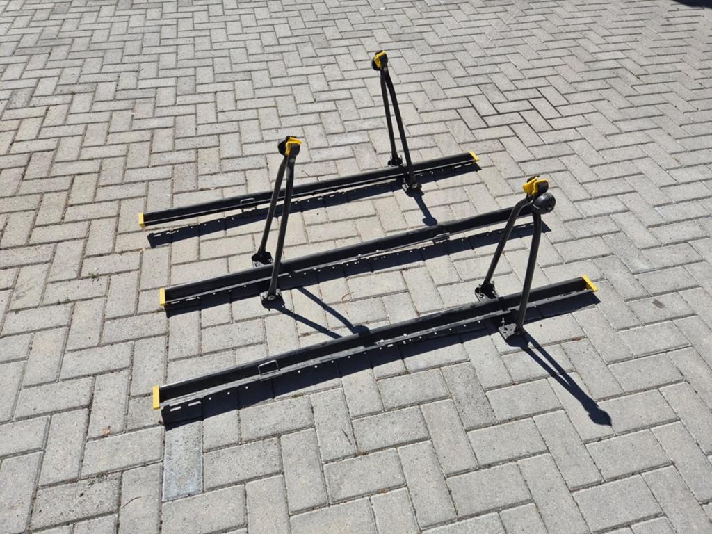 Fietsendrager Rails (3 stuks) voor op dakdragers, Auto diversen, Ophalen, 2 fietsen, Gebruikt, Dakdrager