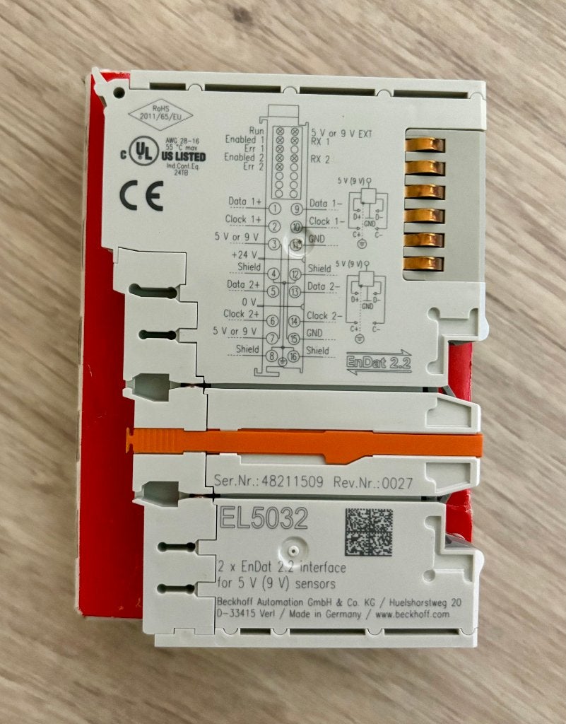 BECKHOFF - 2 Ch Encoder Interface - EL5032 - EtherCAT, Ophalen of Verzenden, Nieuw