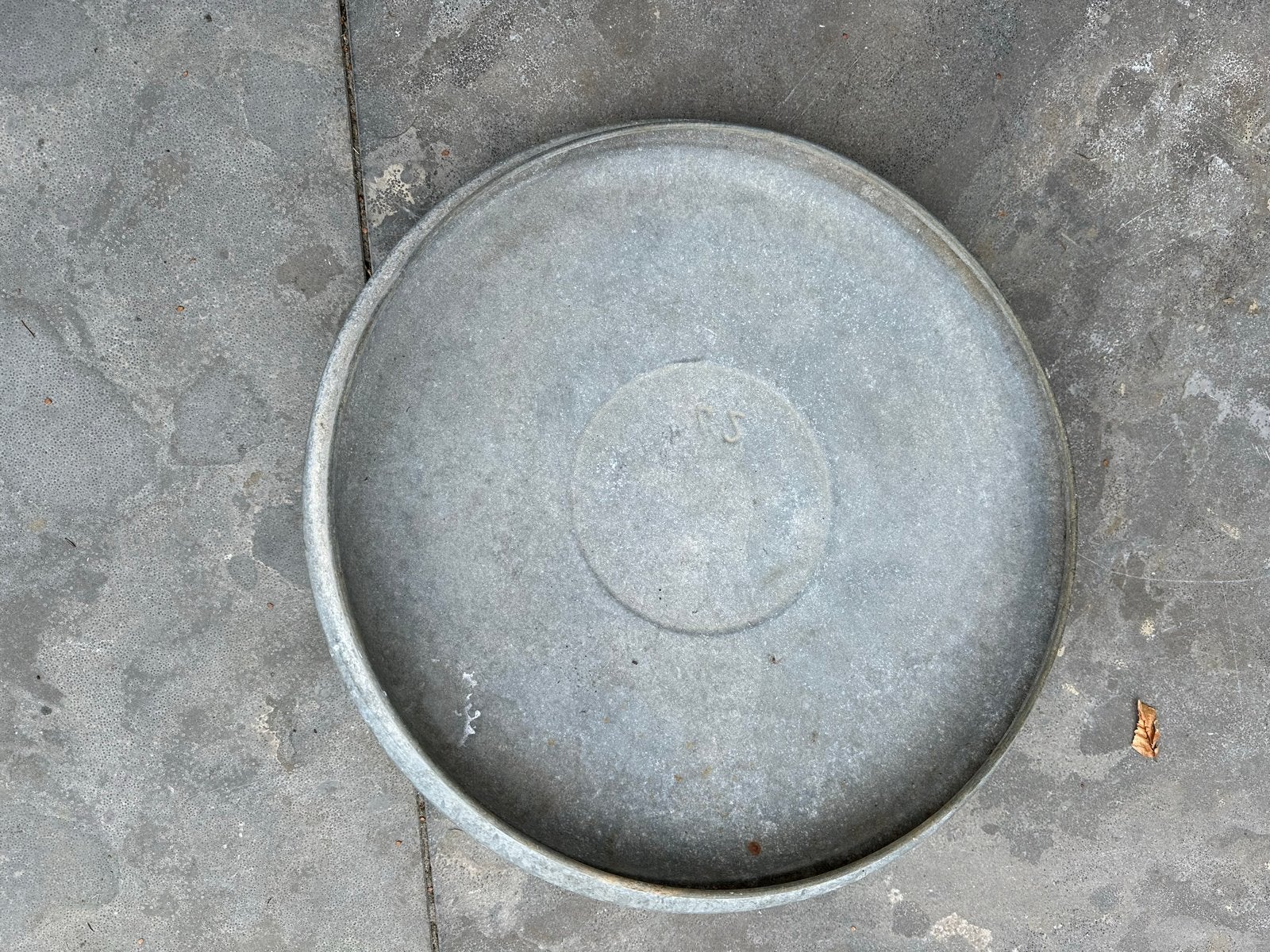 VINTAGE zinken deksels, Gebruikt, Minder dan 30 cm, Rond, Ophalen of Verzenden