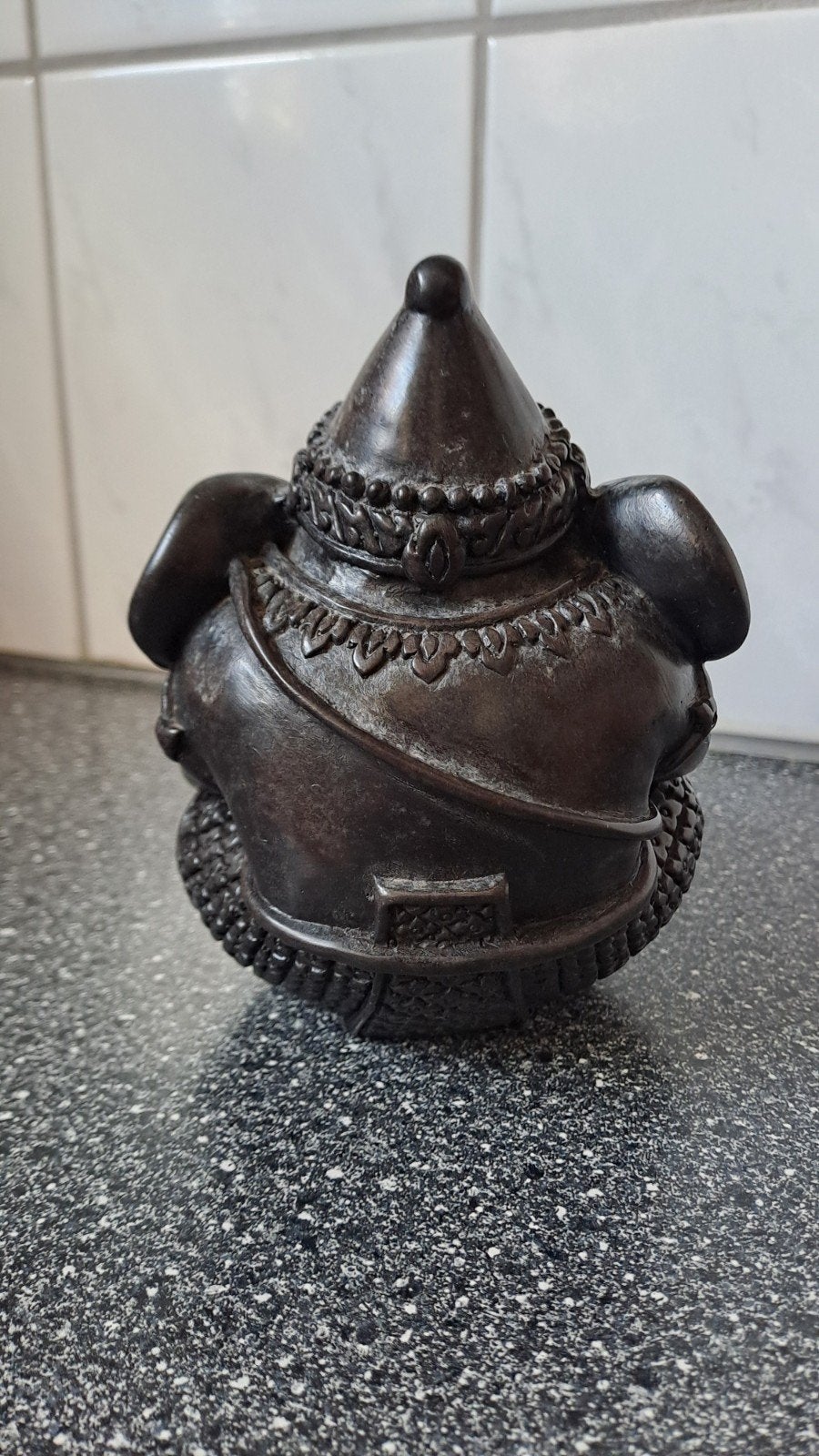 Ganesha Boeddha beeldje - Donkerbruin, Onbekend, Ophalen of Verzenden, Zo goed als nieuw, Onbekend