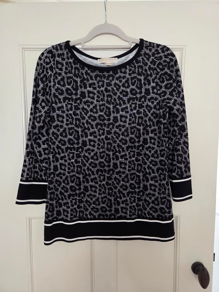 Michael kors shirt met 3kwart mouw. Mt s, Ophalen of Verzenden, Zo goed als nieuw, Zwart
