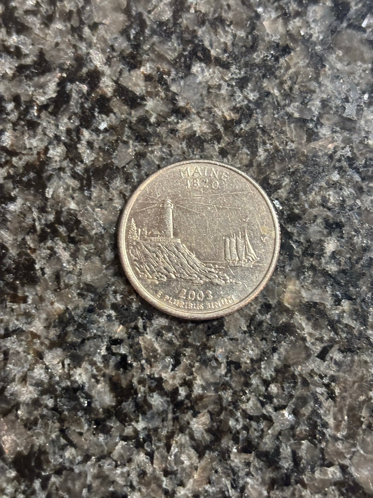 Amerikaanse Quarter Dollar - Maine 2003, Verzenden, Noord-Amerika, Losse munt