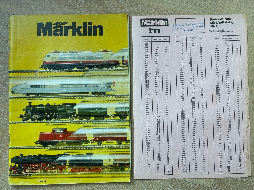 Märklin catalogus 1975, Wisselstroom, Gebruikt, Märklin, Boek, Tijdschrift of Catalogus