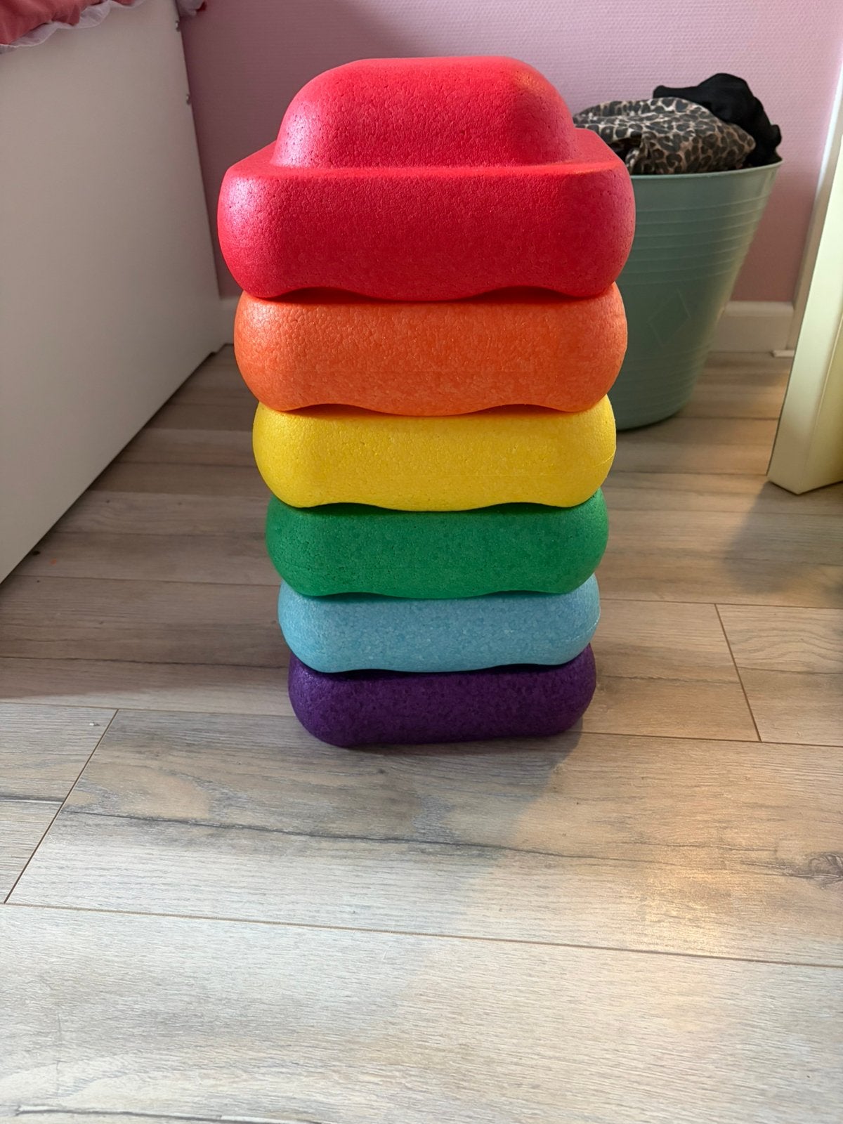 Set van 6 stapelstenen, Kinderen en Baby's, Ophalen of Verzenden, Zo goed als nieuw