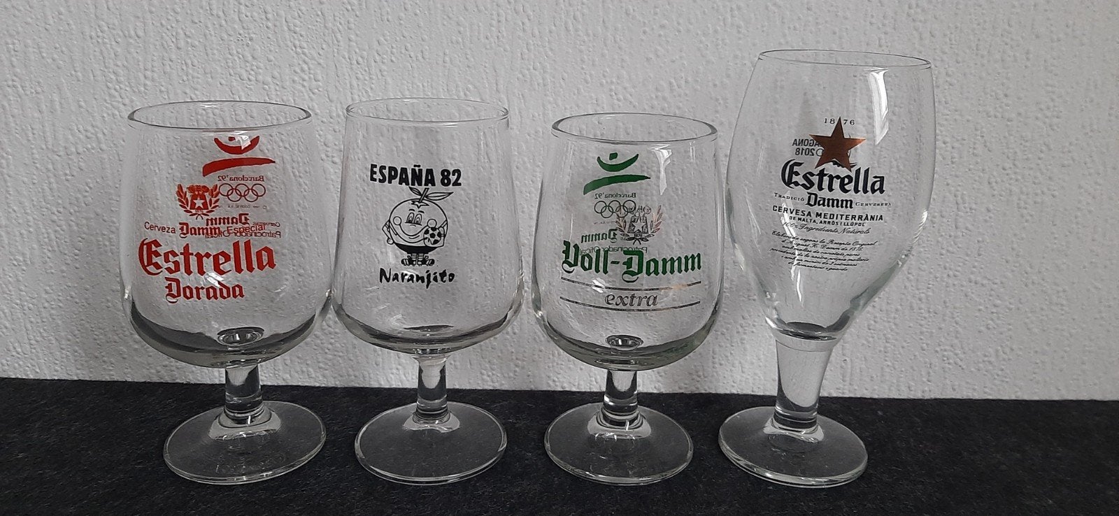 Speciale Spaanse bierglazen, Ophalen of Verzenden, Zo goed als nieuw, Glas of Glazen, Overige merken