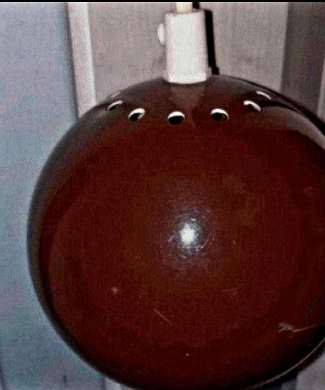 Bruine vintage Topan style Horn Belysning hanglamp., Ophalen of Verzenden
