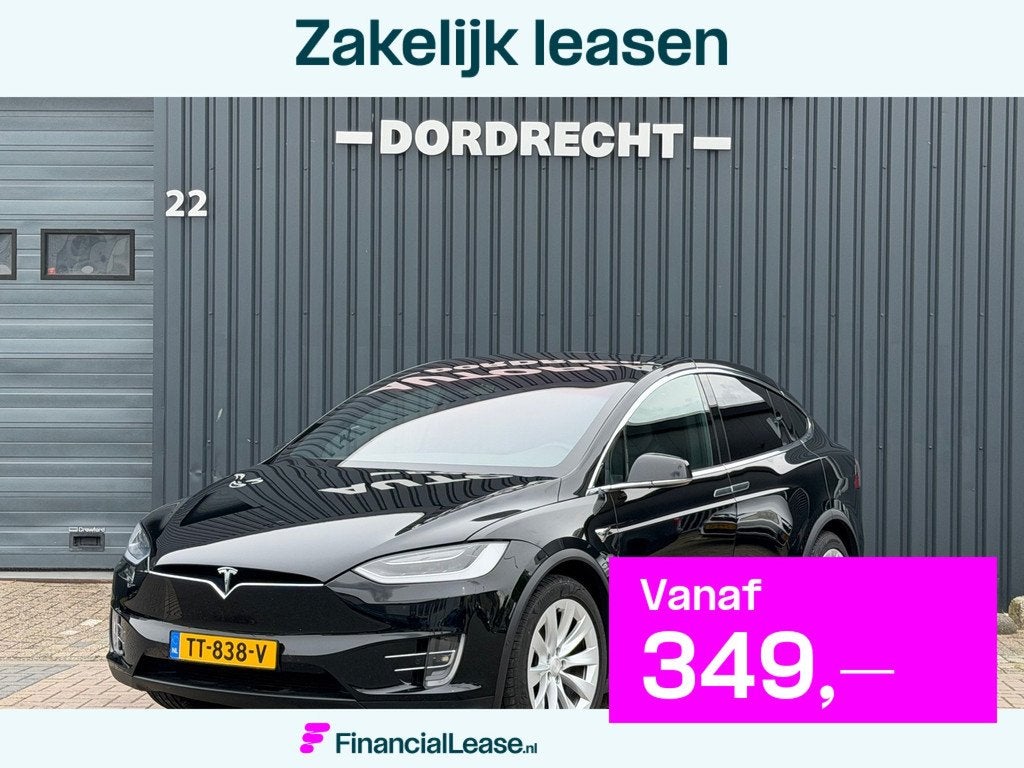 Tesla Model X 75D Base SOH 89.7%, Auto's, Tesla, Bedrijf, Lease, Financial lease, Model X, 4x4, ABS, Achteruitrijcamera, Airbags