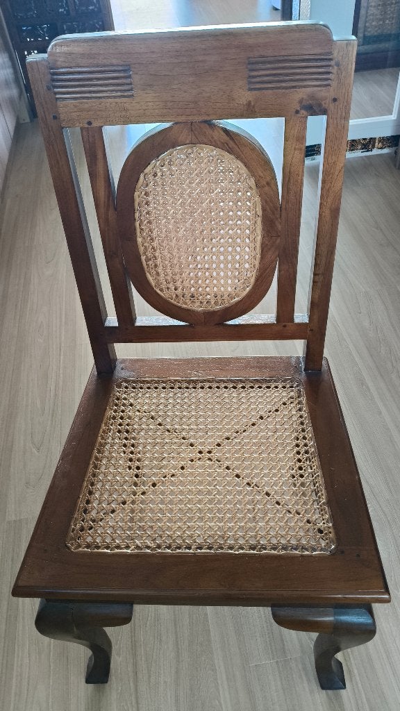 Houten eetkamerstoelen, Ophalen, Gebruikt, Bruin, Hout