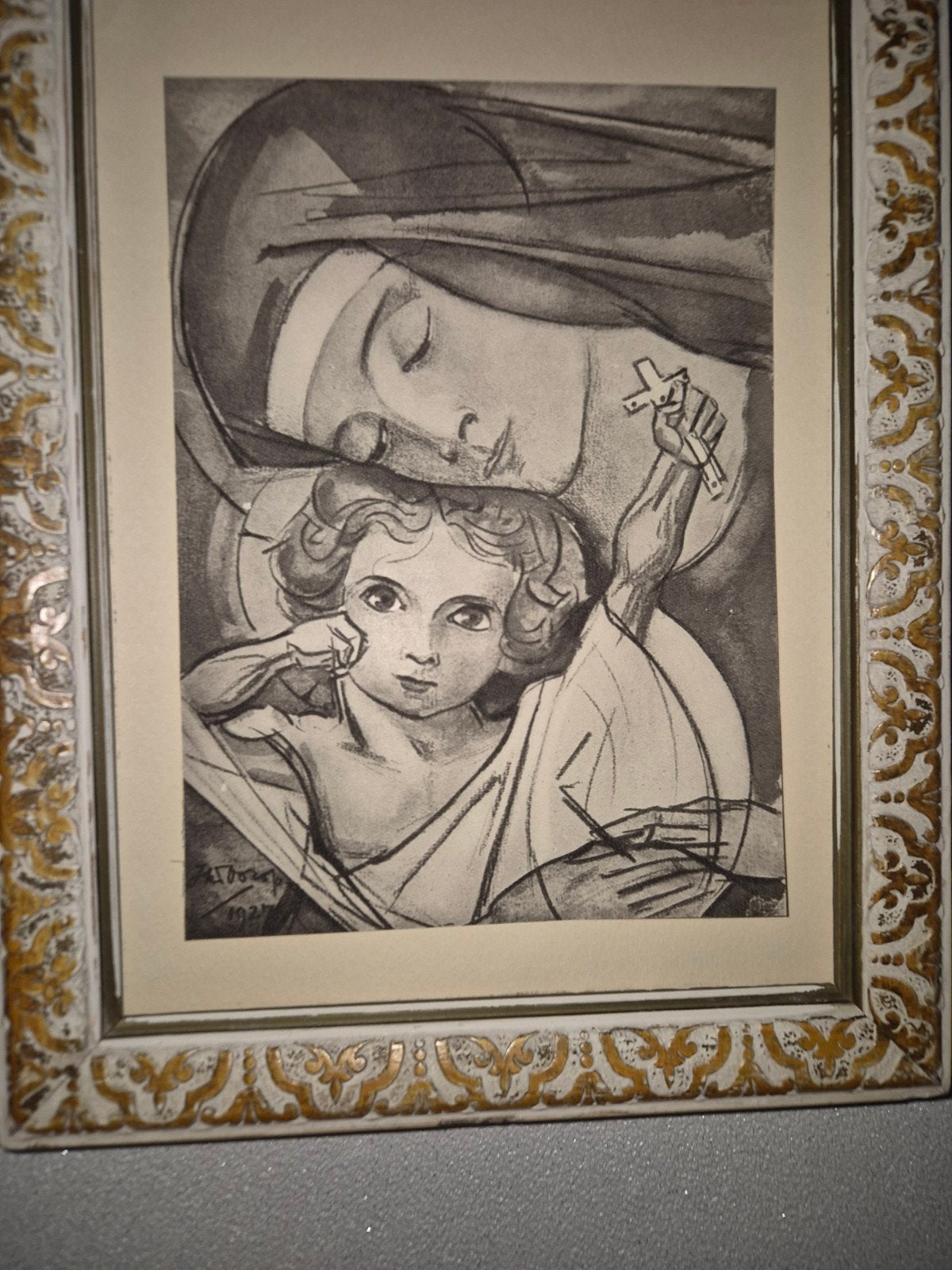 Jan Toorop De Neerziende Madonna 1927, Ophalen of Verzenden