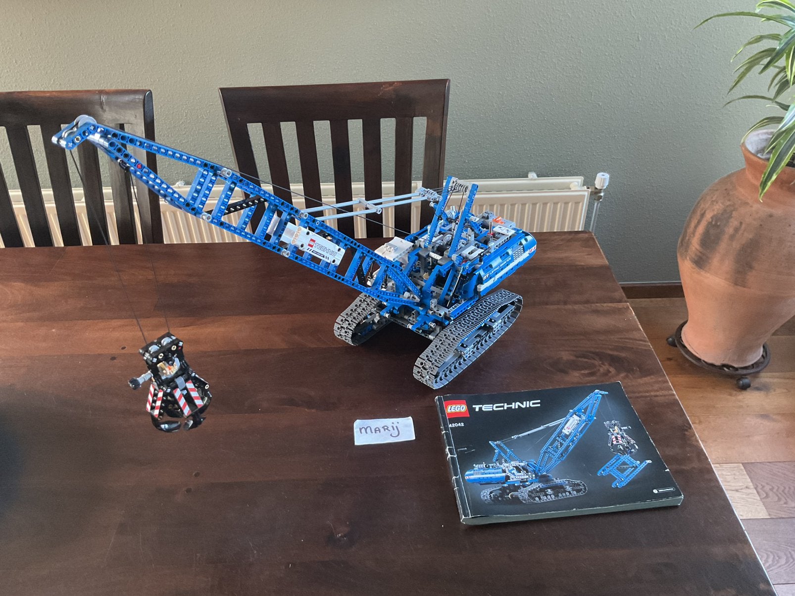 Lego Technic 42042 Hijskraan / crawler crane / rupsbandkraan, Inclusief instructies, Lego, Ophalen of Verzenden, Zo goed als nieuw