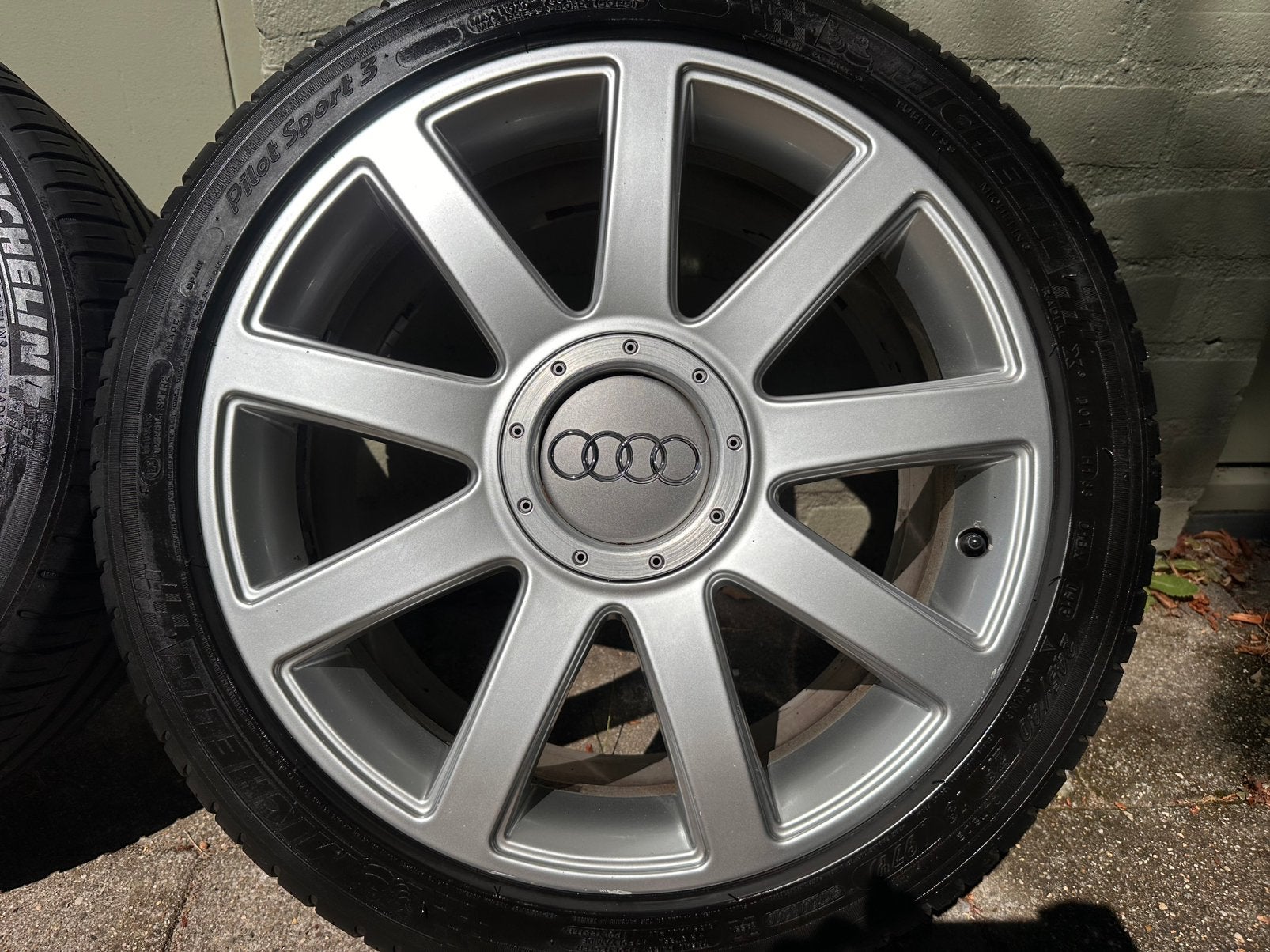 Originele Audi RS velgen 18 inch! Inc Michelin pilot sport!, Auto-onderdelen, Banden en Velgen, Ophalen, 18 inch, 245 mm, Velg(en)