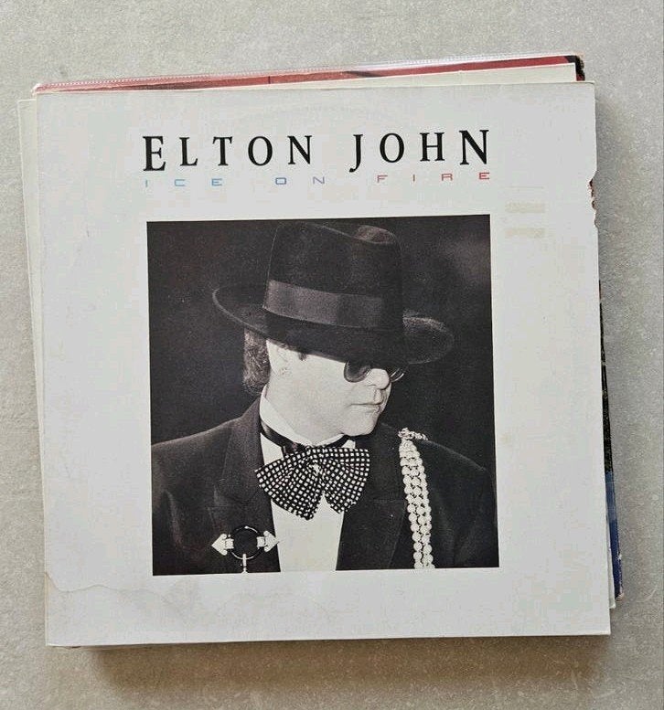 Elton John - Ice On Fire  LP (Pop, 1985), Ophalen of Verzenden, Gebruikt, Pop, LP