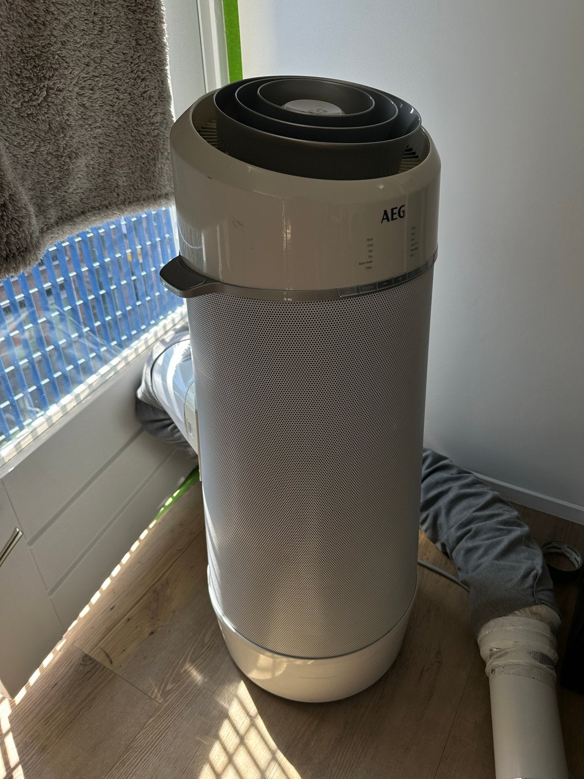 AEG Mobiele Airco met Afstandsbediening - Zo goed als nieuw, Ophalen, Minder dan 60 m³, 3 snelheden of meer, Zo goed als nieuw