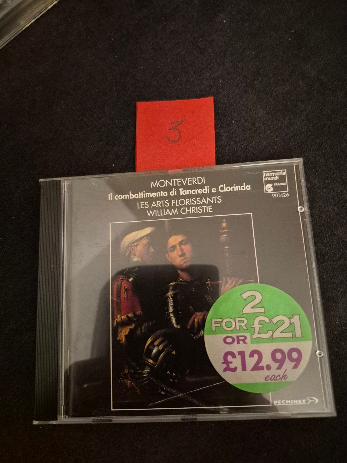 Claudio Monteverdi - Il combattimento di Tancredi e Clorinda, Gebruikt, Overige componisten, Ophalen of Verzenden, Orkest of Ballet