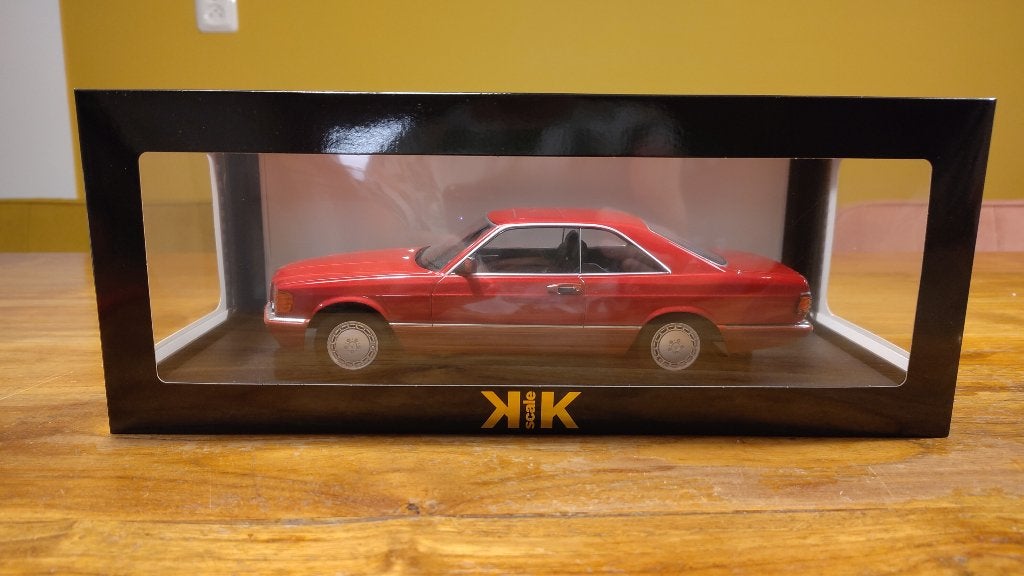 Mercedes-Benz 500 SEC - 1985 - 1:18 - KK-scale, Hobby en Vrije tijd, Ophalen of Verzenden, Nieuw, Auto, Overige merken