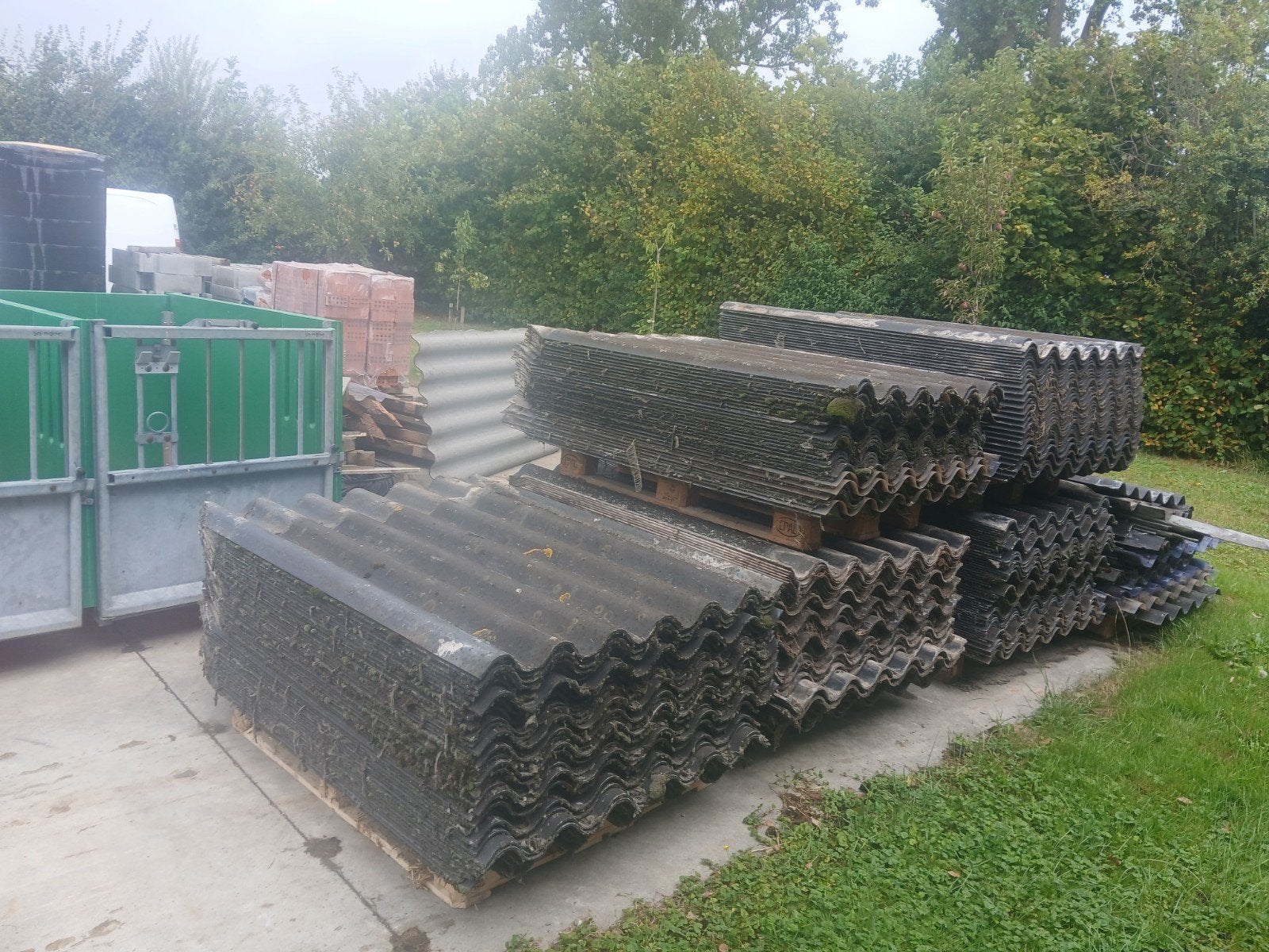 Gebruikte asbestvrij golfplaten, Overige materialen, Gebruikt, Zwart, Ophalen of Verzenden