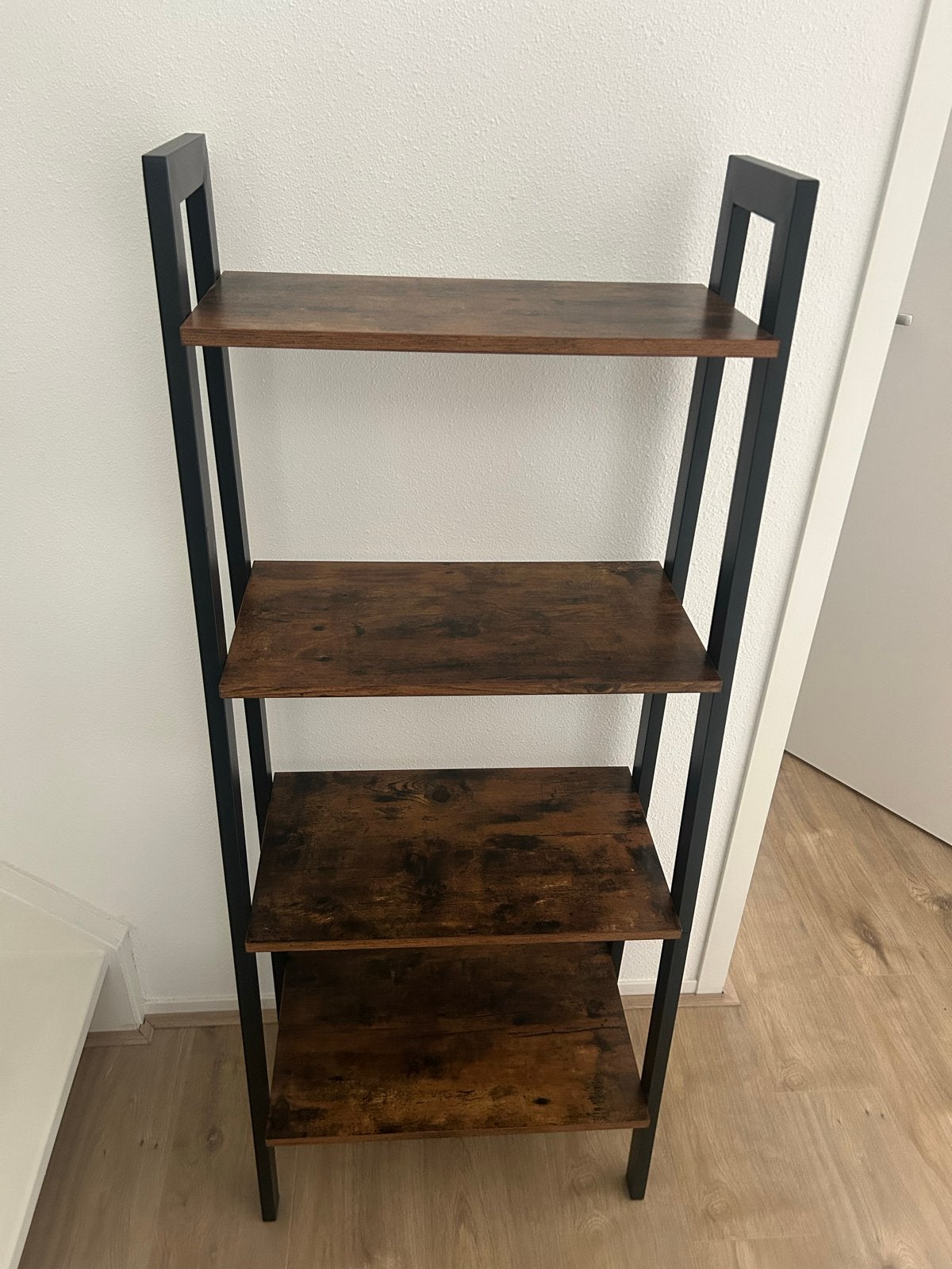 Decoratieve ladder / kast - Bruin/Zwart, Ophalen, Met plank(en)